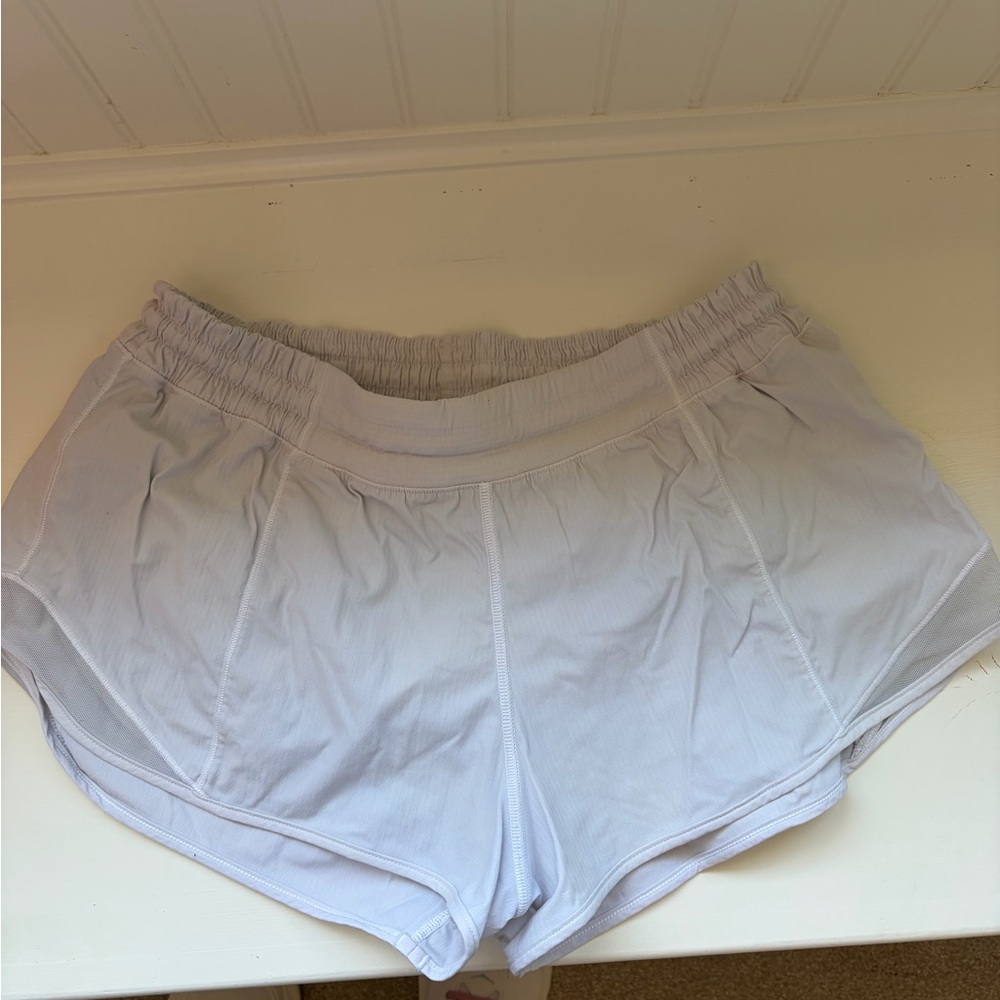 Lululemon White Hotty Hot Shorts
